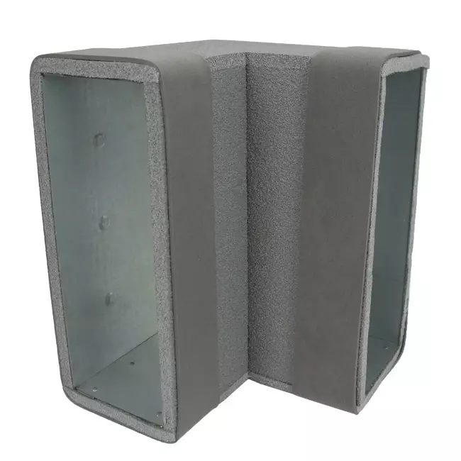 Termoducto codo 90 grados 170x80 vertical para canalización