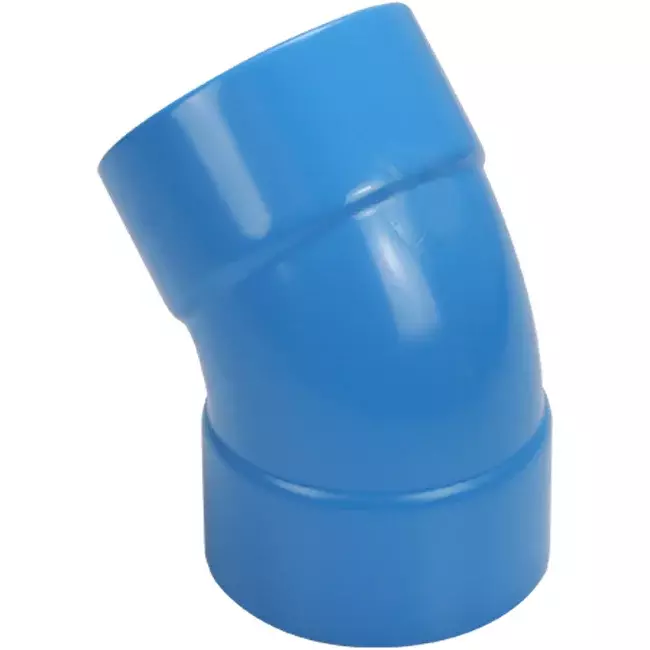 Wavin Ventiza curva 45 grados PVC redondo por diámetro 80 mm M/M