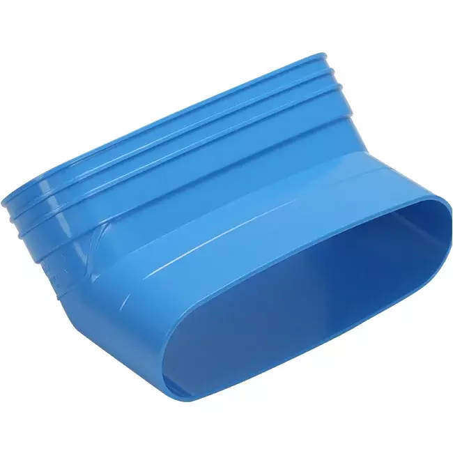 Wavin Ventiza Codo 45 grados PVC ovalado 195x80 mm vertical M/S