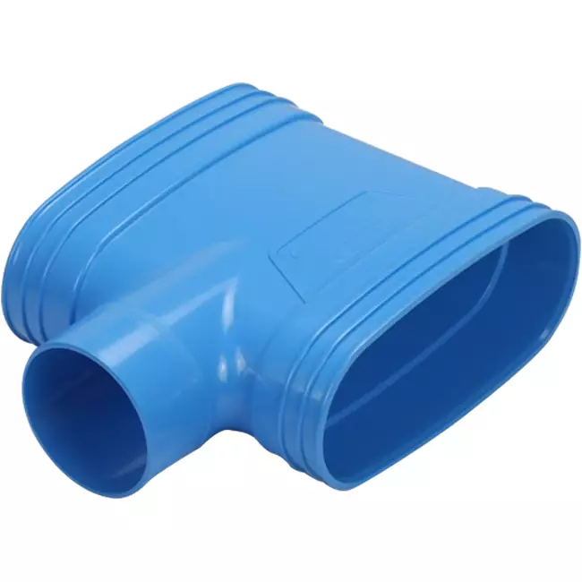Wavin Ventiza Accesorio T de PVC ovalado 195x80 mm M/M/M