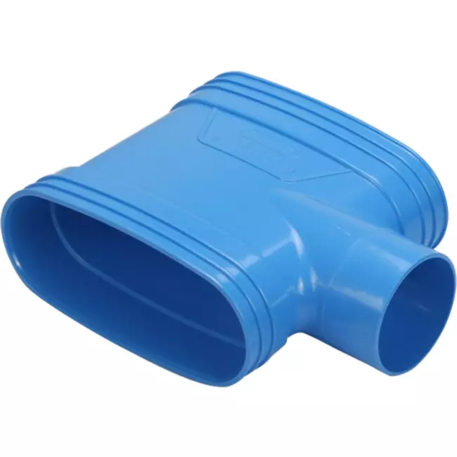 Wavin Ventiza Accesorio T de PVC ovalado 195x80 mm M/M/M