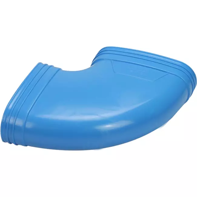 Wavin Ventiza Codo 90 grados PVC ovalado 195x80 mm horizontal M/M