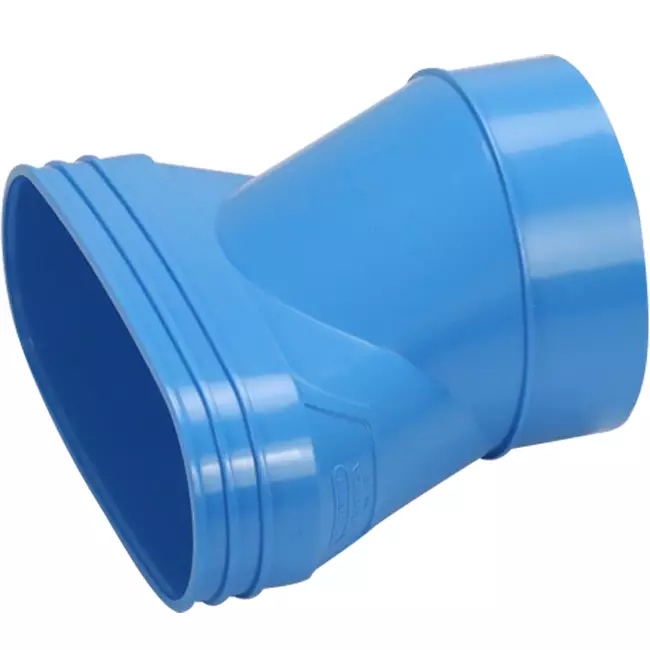 Wavin Ventiza Transición PVC ovalada 195x80 mm a 125 mm excéntrica M/S
