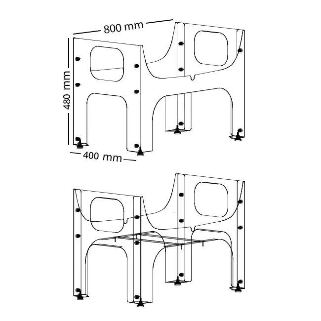 Silla de montaje Itho Daalderop VMC HRU 350