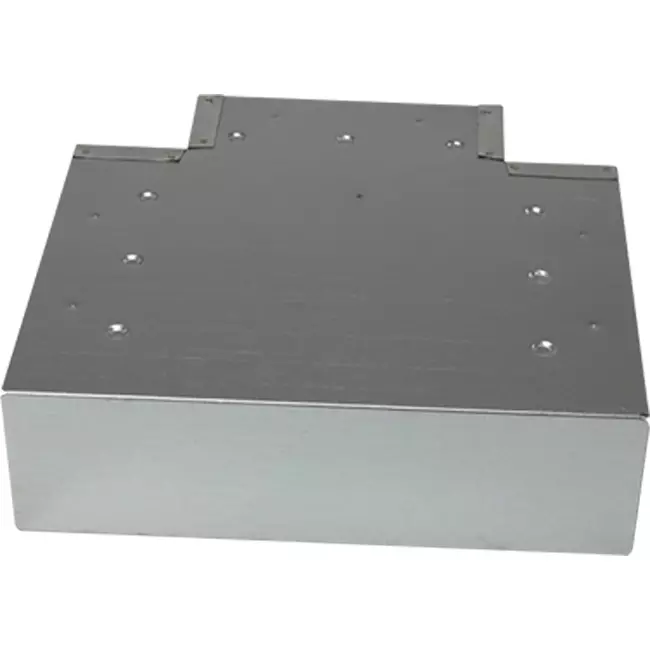 Pieza en T (acodada) 90 grados 170x80 mm - 170x80 mm para conducto de humos