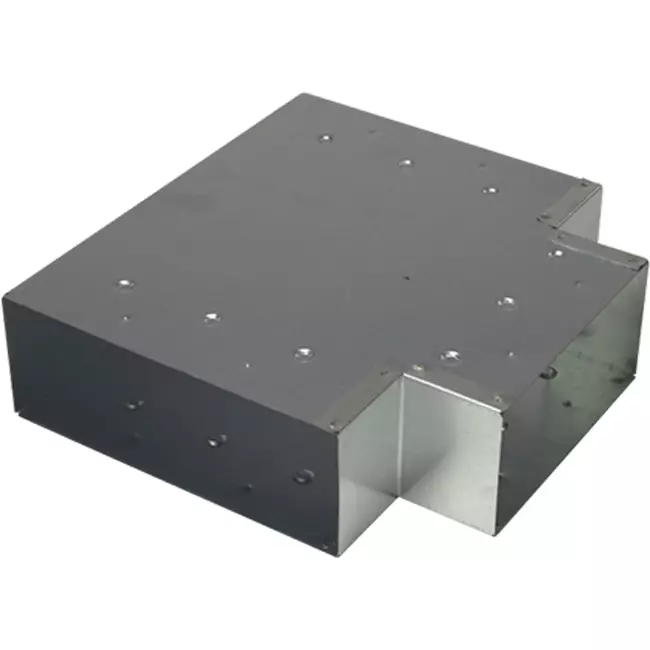 Pieza en T (acodada) 90 grados 170x80 mm - 170x80 mm para conducto de humos