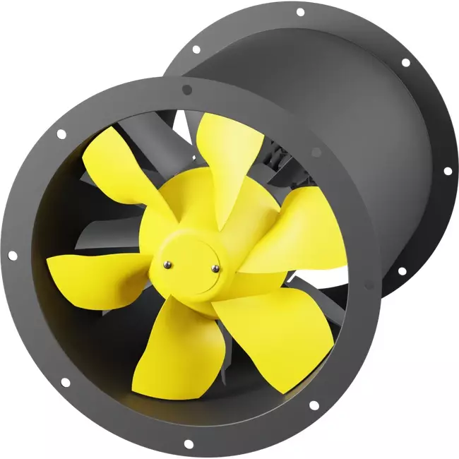 Ventilador de gases de combustión canalizado axial de 315 mm F300- AL 315 D42U F3 01 CFG