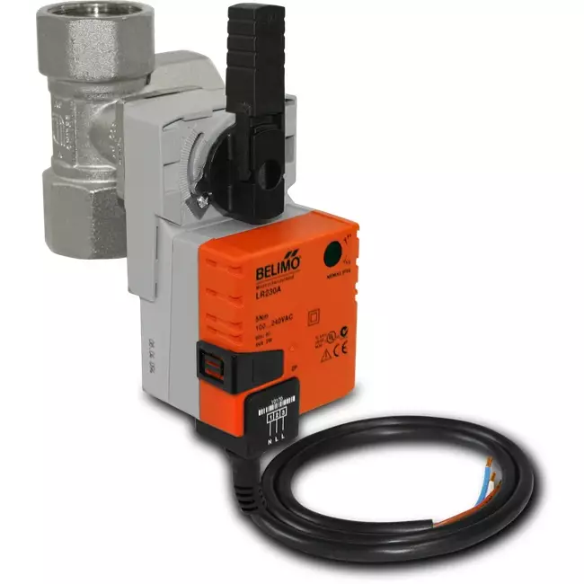 Válvula de bola de tres vías DN15 con actuador 230 V - STK 01