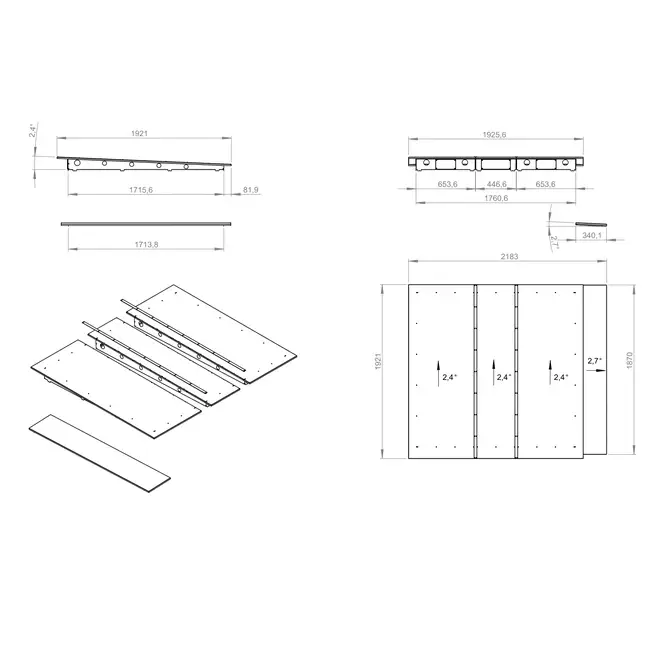 Toldo de lluvia para instalación exterior - RD ROTO K 7600 H T BG2