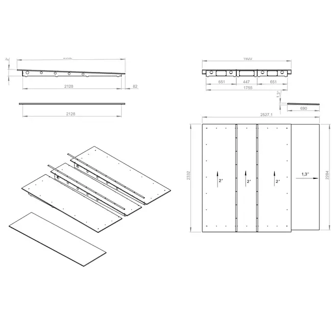 Toldo de lluvia para instalación exterior - RD ROTO K 12600 H T BG3