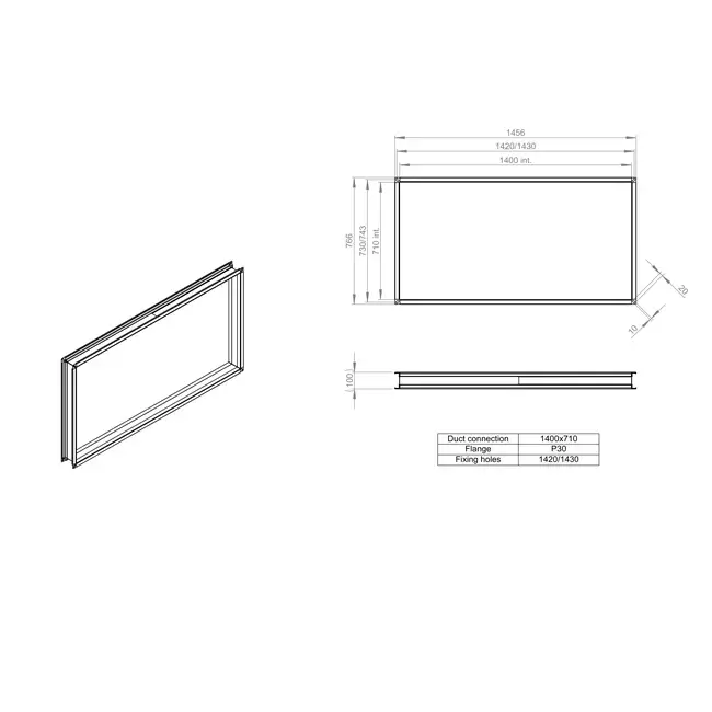 Conector flexible 1400 x 700 - VS 14071