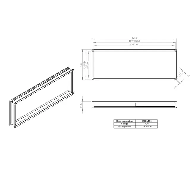 Conector flexible 1200 x 400 - VS 12040