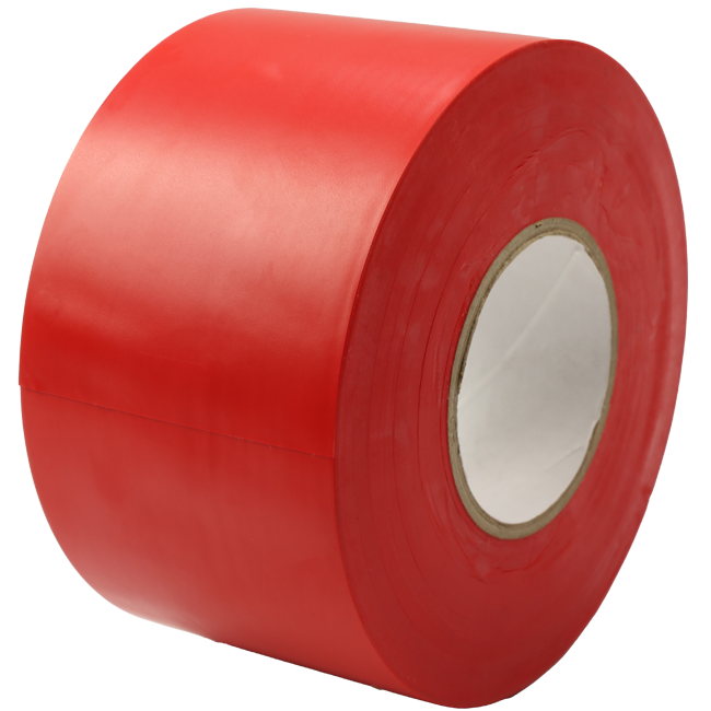 Cinta PVC roja 50 mm ancho - rollo 33 m