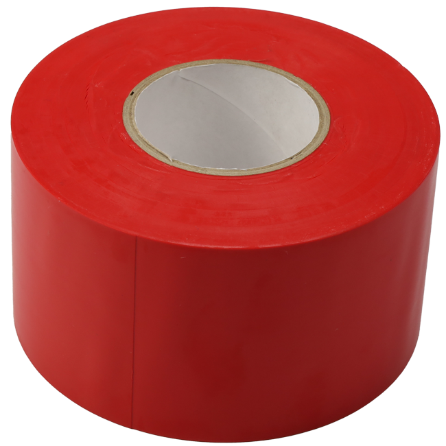 Cinta PVC roja 50 mm ancho - rollo 33 m