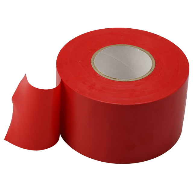 Cinta PVC roja 50 mm ancho - rollo 33 m