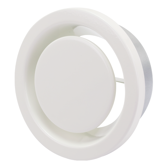 Válvula de escape de ventilación 160 mm con muelles metálicos - EAV-C160 RAL9010
