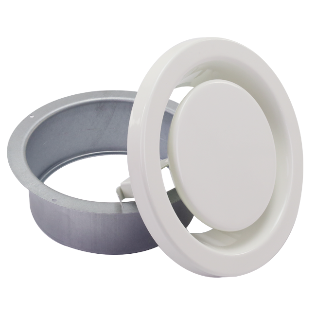 Válvula de escape de ventilación 160 mm con muelles metálicos - EAV-C160 RAL9010