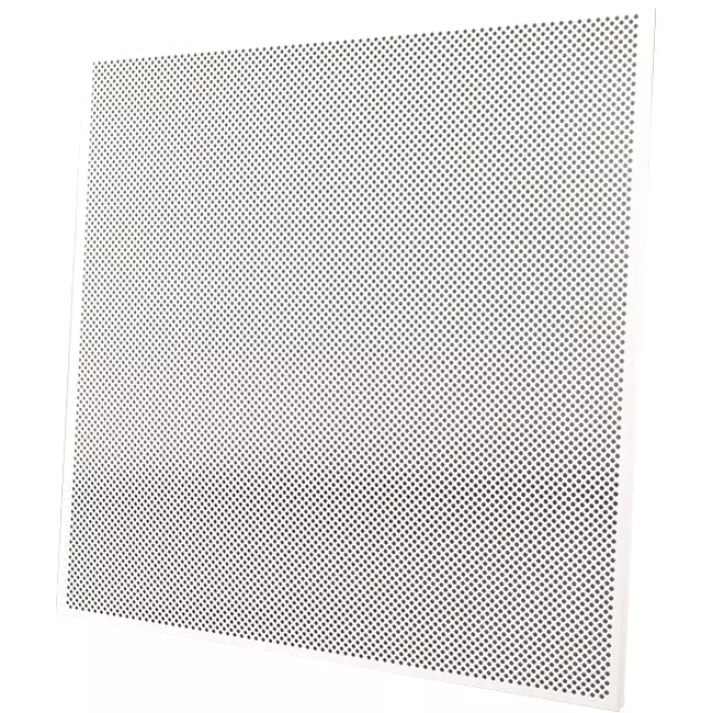 Placa perforada para techo de 600 x 600 mm para insertar en techos modulares - RAL9010