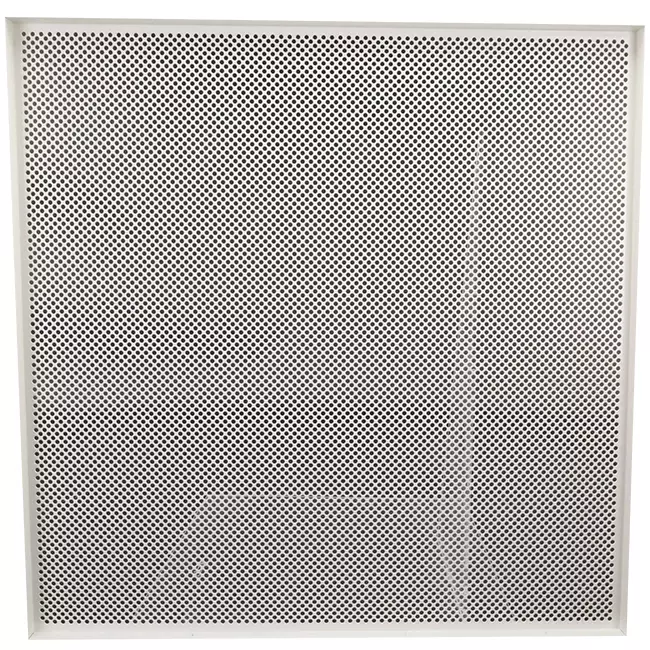 Placa perforada para techo de 600 x 600 mm para insertar en techos modulares - RAL9010