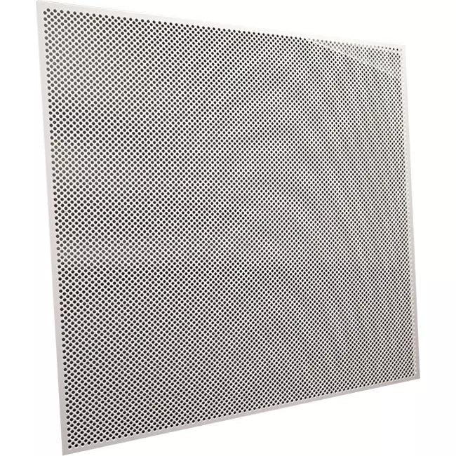 Placa perforada para techo de 600 x 600 mm para insertar en techos modulares - RAL9010