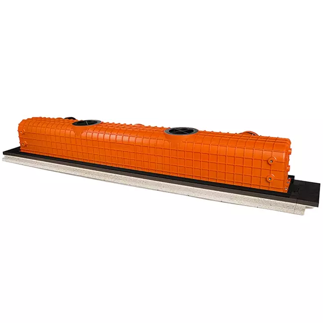 Difusor de ranura sin marco Ergovent 1050 mm con diámetro de conexión 90 mm - modular - 1 ranura