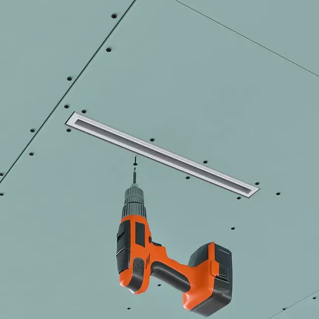 Rejilla sin marco Ergovent de 500 mm con diámetro de conexión de 75 mm - estándar