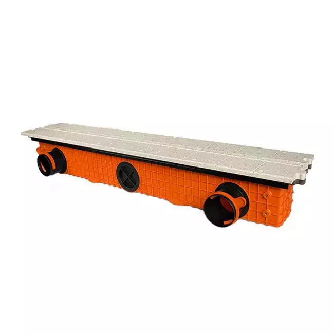Difusor de ranura sin marco Ergovent 1050 mm con diámetro de conexión 90 mm - modular - 1 ranura