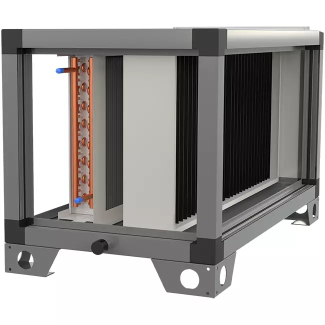 Batería de agua con conmutación automática Maxivent 114,00 kW calefacción, 41,40 kW refrigeración - CCW2