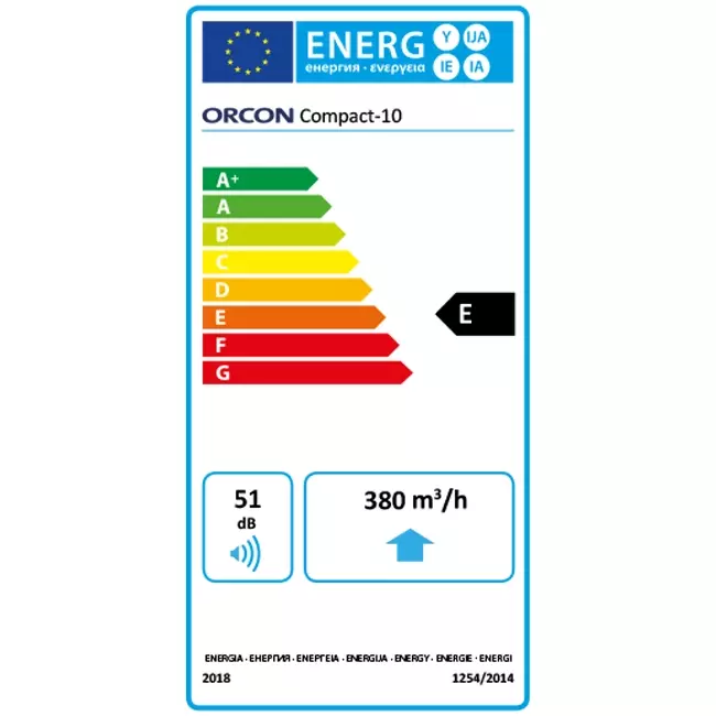 Orcon Compact 10P 320 m³/h - tapón perilex
