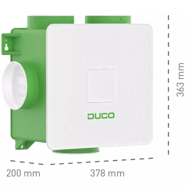 DucoBox Reno 325 m³/h - tapón perilex