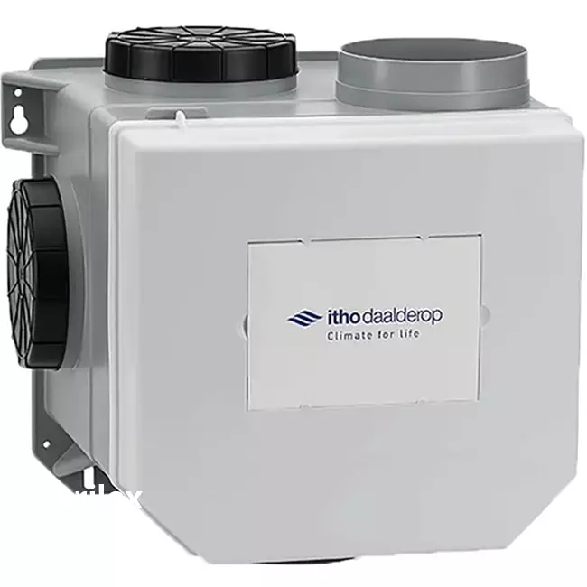 Itho Daalderop CVE-S ECO Optima Inside Paquete de alto rendimiento HP 415 m³/h + sensor de humedad + sensor de CO2 + RFT-N Auto control + 4 válvulas - tapón perilex