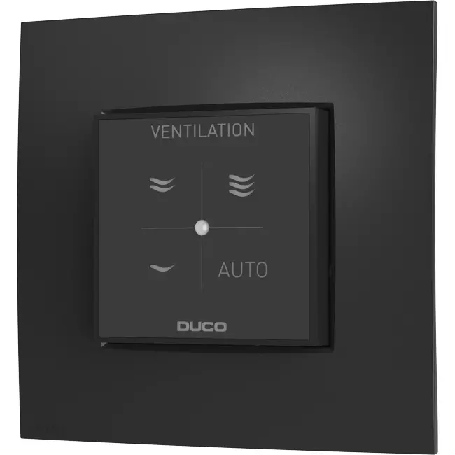 Interruptor de control Duco RF/BAT negro