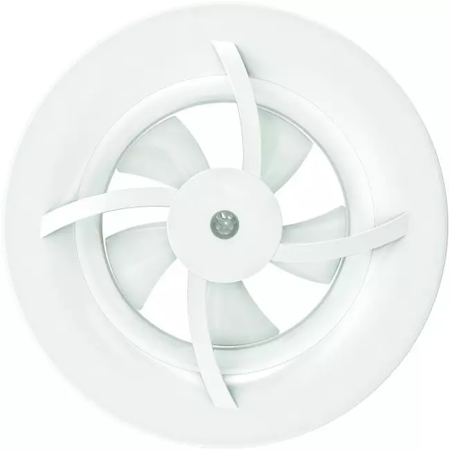 Ventilador de baño Solara con impulsor de calor - 100 mm de diámetro - blanco mate