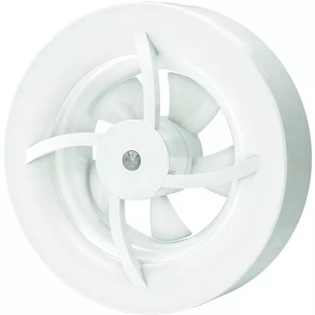 Ventilador de baño Solara con impulsor de calor - 100 mm de diámetro - blanco mate