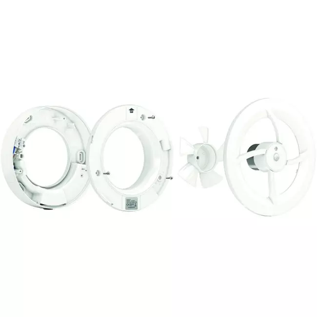Ventilador de baño Solara con impulsor de calor - 100 mm de diámetro - blanco mate