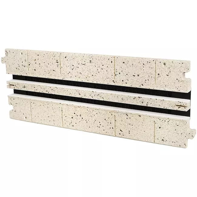 Sección intermedia Ergovent para rejilla enchufable modular 500 mm - 2 ranuras