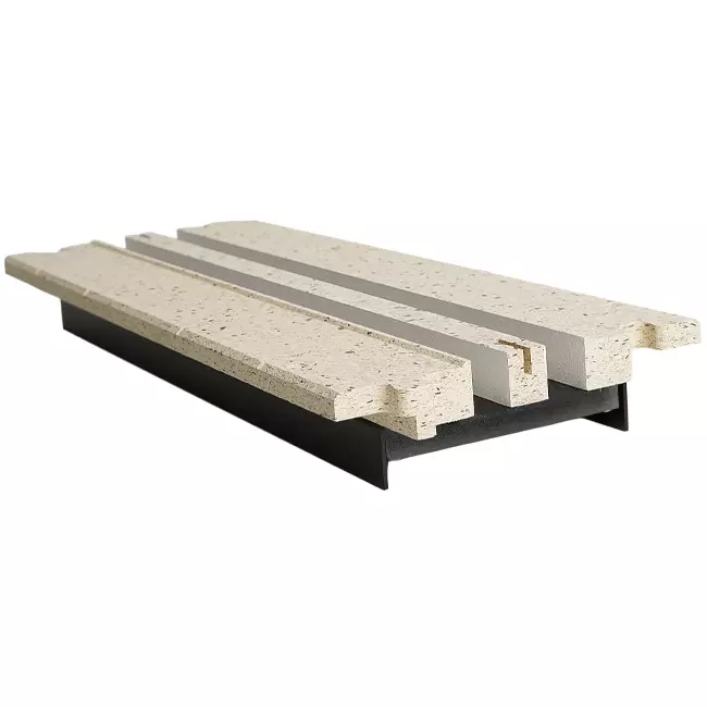 Sección intermedia Ergovent para rejilla enchufable modular 500 mm - 2 ranuras