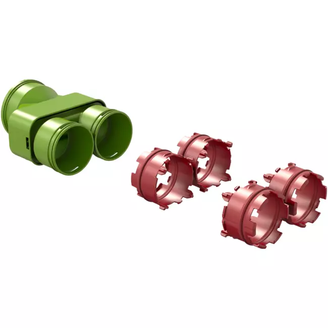 Conector Ubbink Air Excellent 55SC-23C para caja de distribución de aire DBOX 200/800