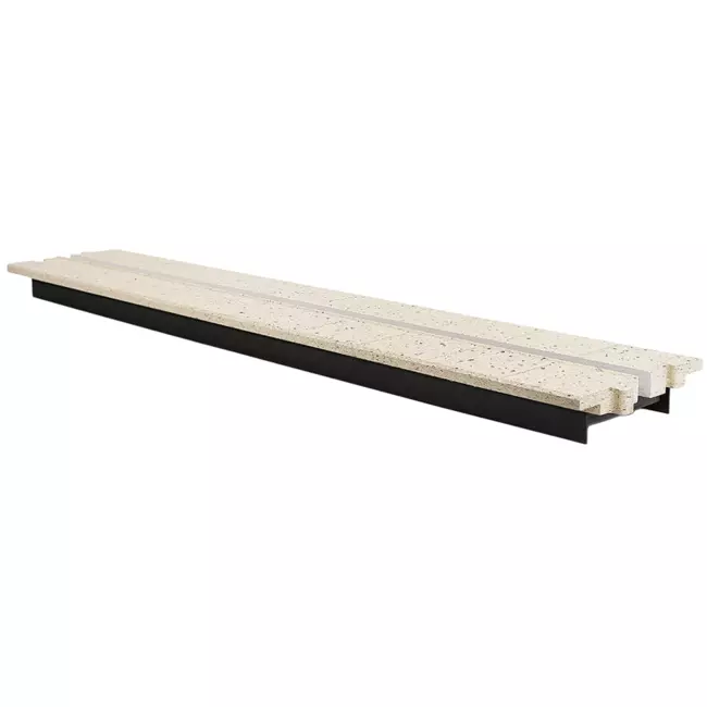 Sección intermedia Ergovent para difusores modulares de ranura enchufable 1050 mm - 1 ranura