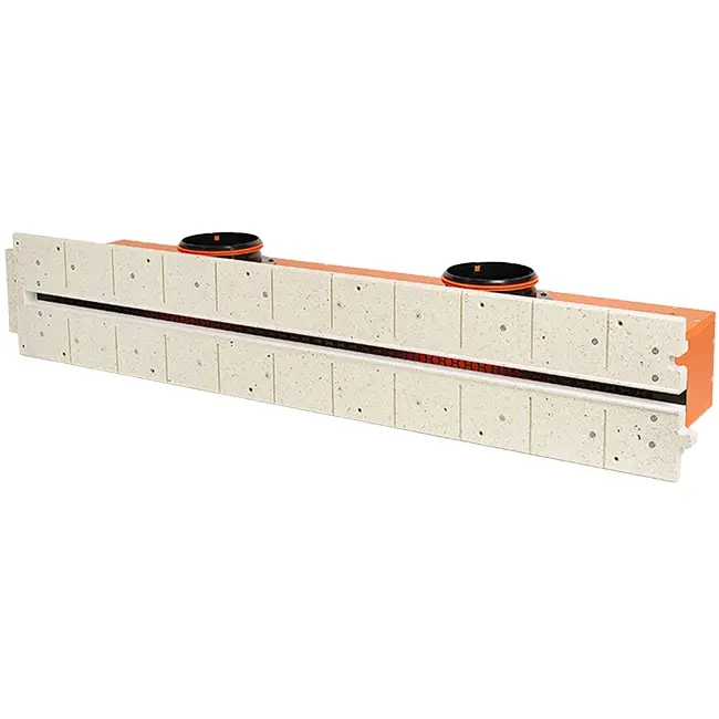 Difusor de ranura sin marco Ergovent 1050 mm con diámetro de conexión 125 mm - climatización - 1 ranura