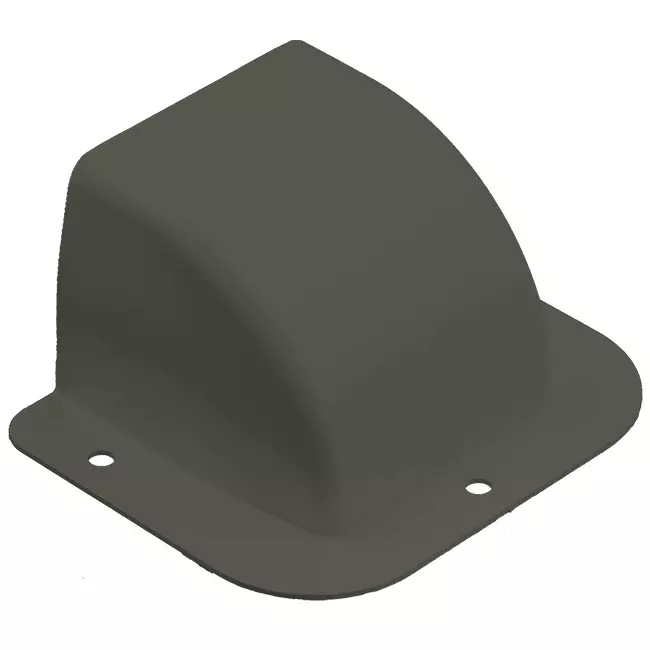 Optimalduct Climclick Tapón de pared 80x60 mm RAL 7016 Antracita
