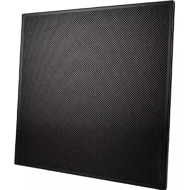 Placa de techo perforada 600 x 600 mm para insertar en falsos techos - RAL9005 30% brillo