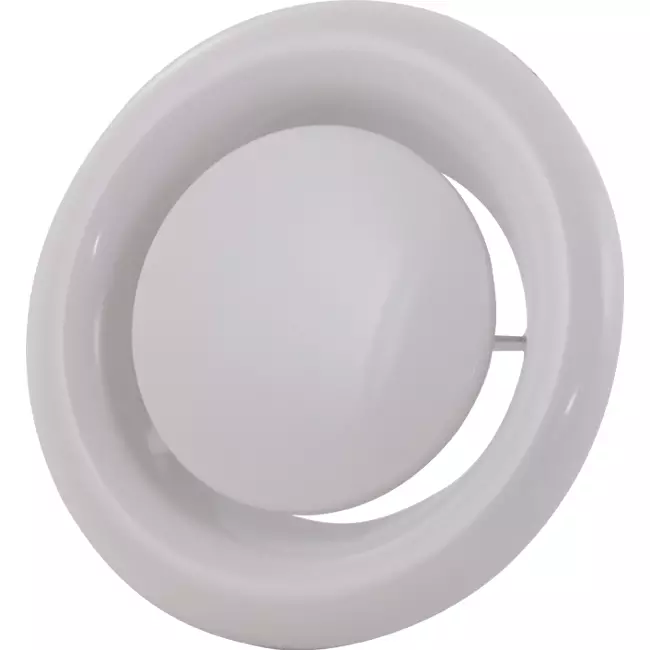 Válvula de escape de ventilación 160 mm metal - E-DVS160 RAL9016
