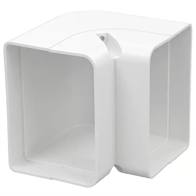 Codo interior ClimaConnect para conducto de montaje 75 mm - RAL 9010