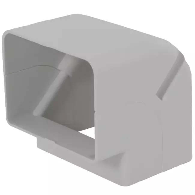 Codo exterior ClimaConnect para conducto de montaje 75 mm - RAL 9010