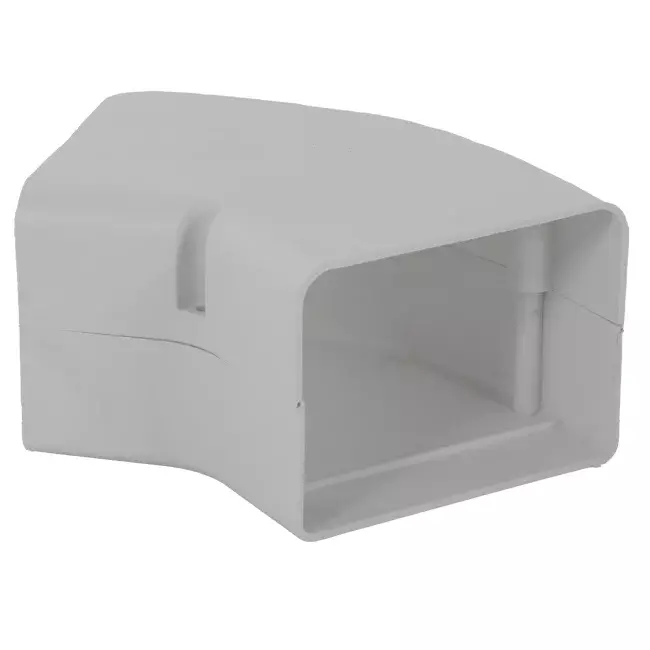 ClimaConnect 45° codo plano para conducto de montaje 100 mm - RAL 9010