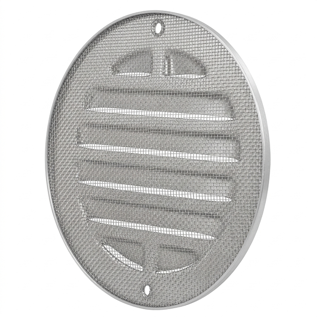 Rejilla exterior redonda 160 mm - aluminio anodizado