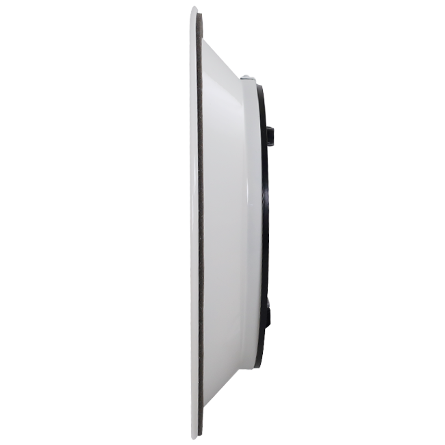 Rejilla de techo redonda con diseño fijo, Ø 250 mm - RAL9010