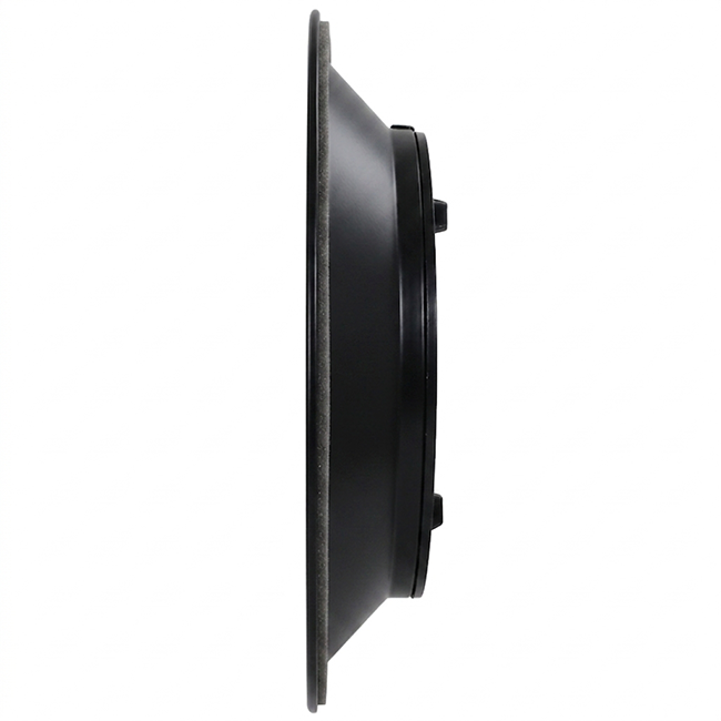 Difusor de techo redondo con motivo fijo Ø 150 mm - RAL9005 30% brillo