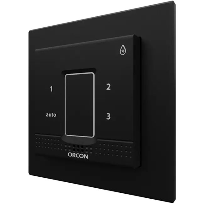 Tapa negra para sensor de control de humedad empotrado Orcon 15RF